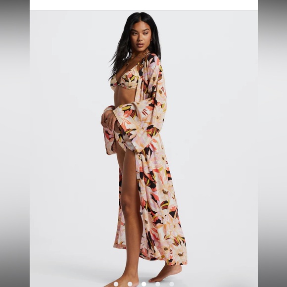 Head Over Heels Dress- Kimono Billabong NWT - Picture 7 of 8